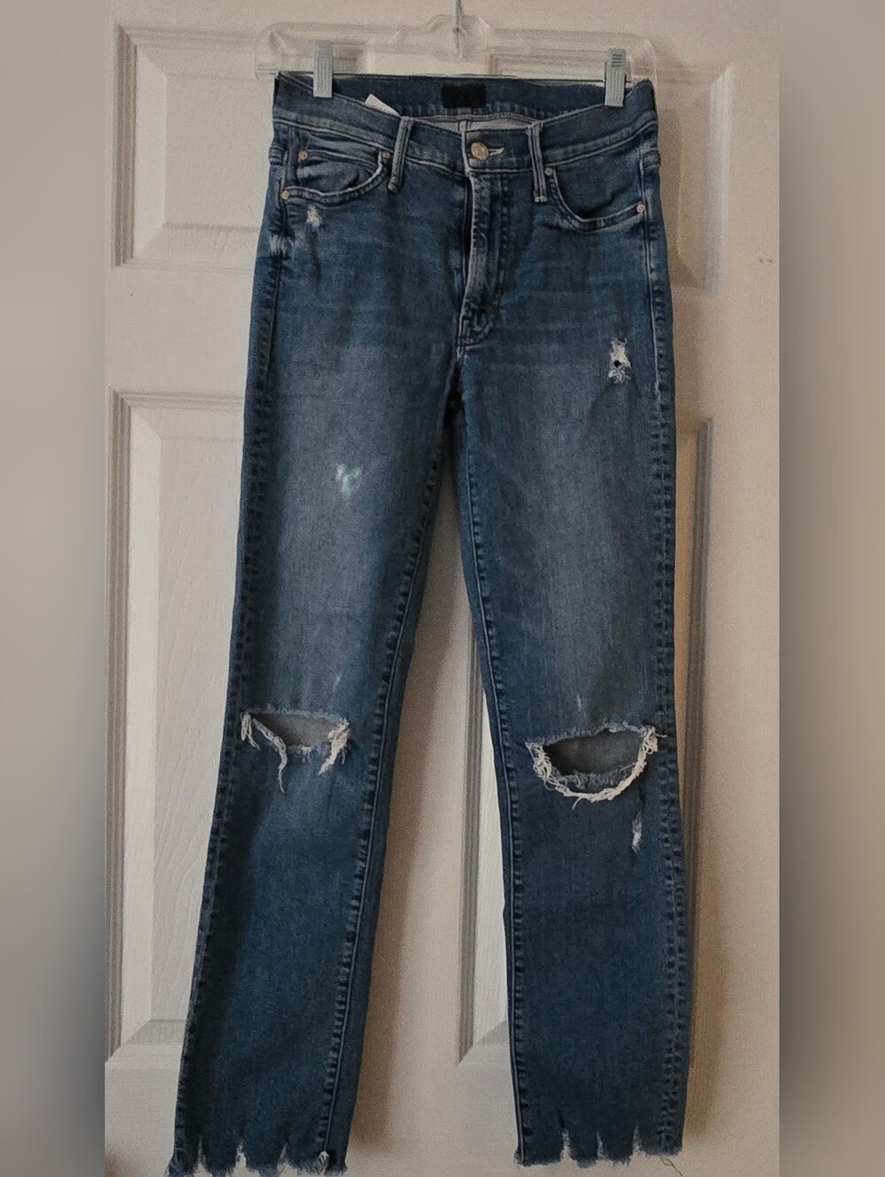 MOTHER DENIM STRAIGHT THE RASCAL ANKLE CHEW